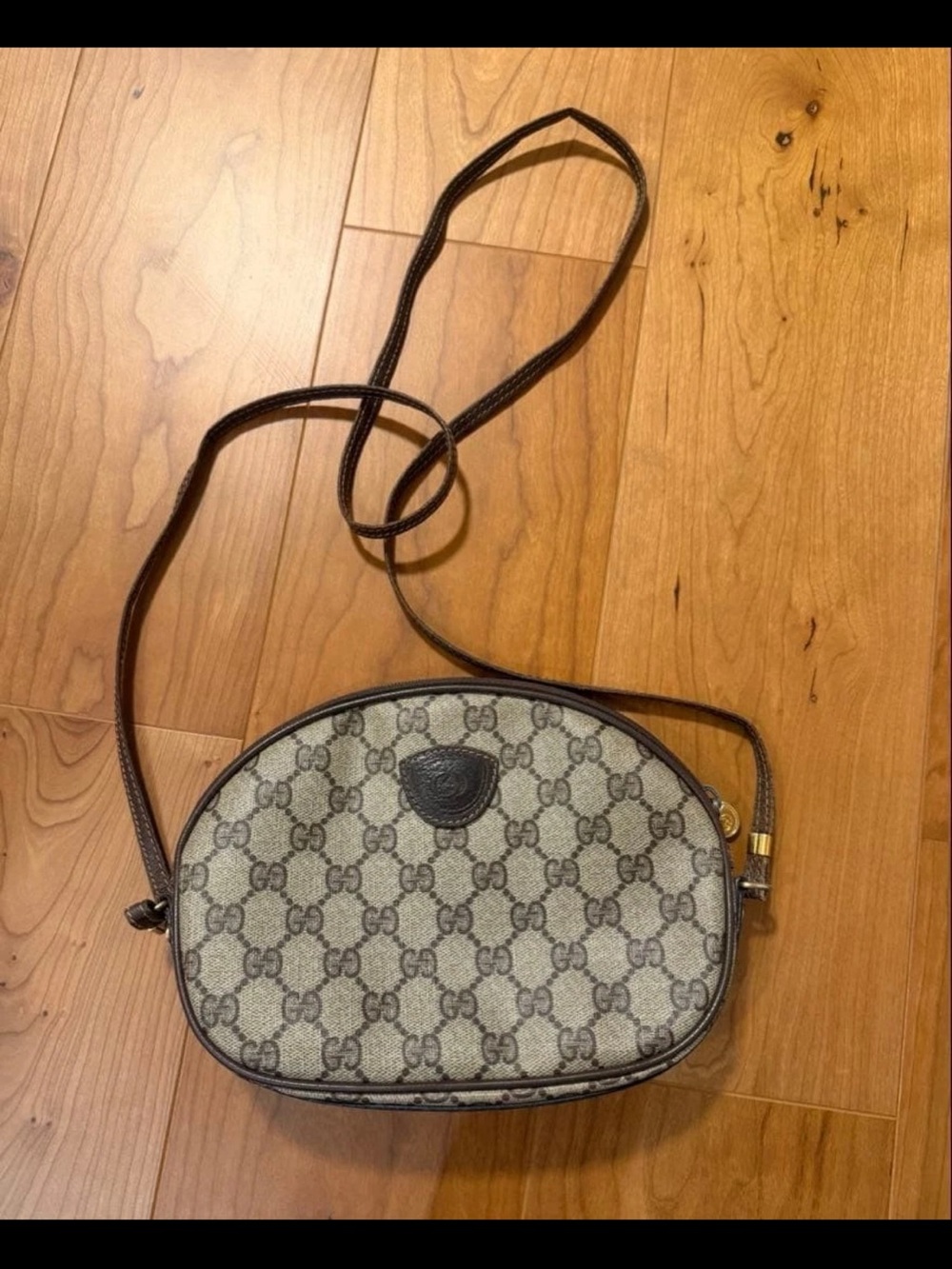 Gucci Brown Monogram Crossbody Bag